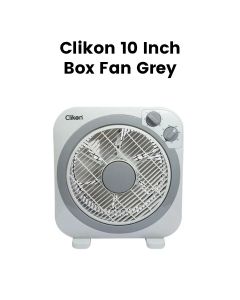 Clikon 10″ Box Fan 40–45W – Grey | CK2215