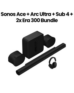 Sonos Ace + Arc Ultra + Sub 4 + 2x Era 300 9.1.4 Premium Personal Entertainment Set – Black | ARC ULTRA+SUB4+2X ERA 300
