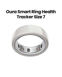 Oura Ring 4 Ceramic Smart Ring Health Activity Tracker – Cloud (Ring Size 7)| JZ90-57460-07