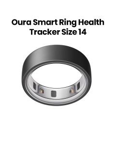 Oura Ring 4 Smart Ring Health Activity Tracker – Stealth (Ring Size 14) | JZ90-54218-14