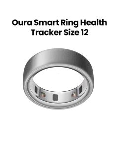 Oura Ring 4 Smart Ring Health Activity Tracker – Brushed Silver (Ring Size 12) | JZ90-54220-12