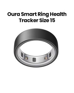Oura Ring 4 Smart Ring Health Activity Tracker – Stealth (Ring Size 15) | JZ90-54218-15