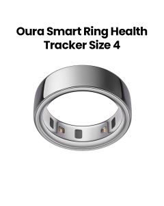 Oura Ring 4 Smart Ring Health Activity Tracker – Silver (Ring Size 4) | JZ90-54217-04