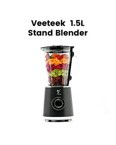 Veeteek 1.5L Stand Blender 500W with Glass Jar 2 Speed + Pulse – Black | BL9003B-CB