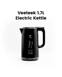 Veeteek Electric Kettle 1.7L 1850W Durable Body Design – Black | KES5205T-GS