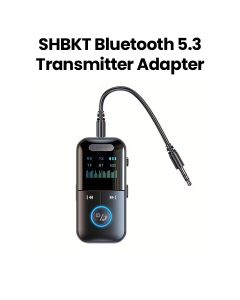 SHBKT Bluetooth 5.3 Transmitter Adapter for Aircraft/Home/Gym – Black | GT69