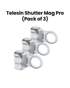 Telesin Shutter Mag Pro with Pro Style Shooting Machine - White | (Pack of 3)