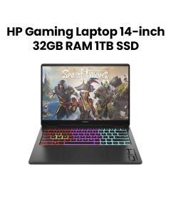 HP OMEN Transcend Gaming Laptop 14-inch 3K OLED, 32GB RAM 1TB SSD, Shadow Black | 14-FB1013DX