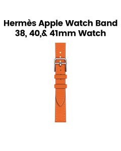 Hermès Apple Watch Band 42mm for 38/40/41mm Cases – Orange | Attelage Single Tour