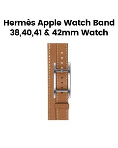 Hermès Apple Watch Band 42mm for 40/41mm Cases – Attelage Gold Double Tour