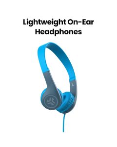 JLab Wired On-Ear Headphones 3.5mm – Blue | HKJPOPRBLU122
