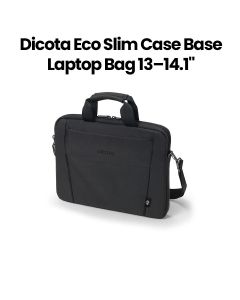 Dicota Eco Slim Case Base Laptop Bag 13–14.1″ – Black | D31304-RPET
