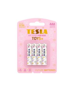 Tesla Alkaline AAA Batteries LR3 1.5V – 4 Pack Long-Lasting Power for Girls' Kids Toys, Remote Controls & Gadgets | 8594183397825