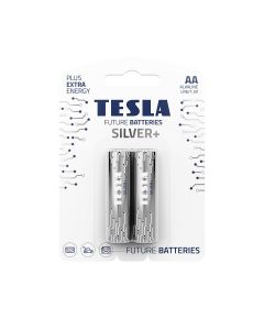 Tesla Alkaline AA Silver+ Batteries LR6 1.5V – 2 Pack Long-Lasting Power for Remote Controls, Toys & Electronics | 8594183397856