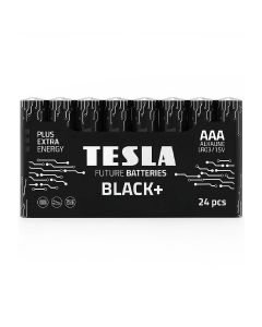 Tesla Alkaline AAA Black+ Batteries LR3 1.5V – 24 Pack Long-Lasting Power for Remote Controls, Toys & Electronics | 8594183396699