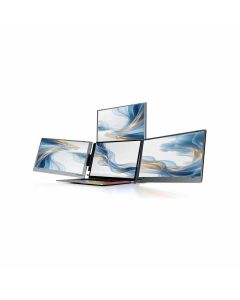 V2COM W3 15.6″ Quad Screen Laptop Extender – Three External Displays, Full HD 1080p IPS Panels, Multi-Screen Productivity | Black-W3