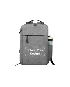 Personalized 12L Everyday Backpack – Antimicrobial Fabric, 15" Laptop Compartment, USB Charging Port, Multi-Pocket Travel & School Bag