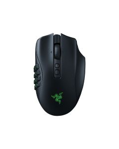 Razer Naga V2 Pro Wireless MMO Gaming Mouse with HyperScroll Pro Wheel, 19+1 Programmable Buttons & 3 Swappable Side Plates – Black | RZ0104400100R3G