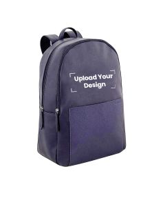 Personalized Santhome Vinbac 15.4" Laptop Backpack – Lightweight Artificial Leather, Double Padded Straps & Comfortable Everyday Carry – Navy Blue | BPSN 921