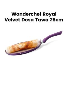 Wonderchef 28cm Royal Velvet Aluminium Dosa Tawa - Purple| 63152111