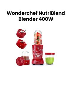 Wonderchef NutriBlend 2-Jar Personal Blender 400W – Red | 63152173