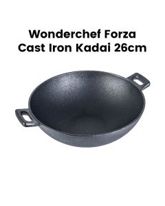 Wonderchef 26cm Forza Cast Iron Kadai - Black | 63153474