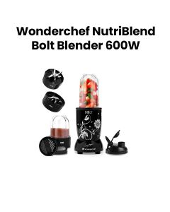 Wonderchef NutriBlend Bolt 2-Jar Blender 600W – Black | 63153686