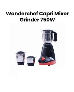 Wonderchef Capri Mixer Grinder 3-Jar 750W – Red/Black | 63154711