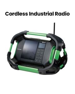 Hikoki 18V Cordless Industrial Radio Kit with 2 Batteries - Green | SG-UR18DSML