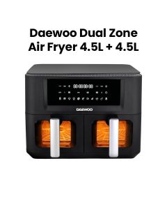 Daewoo  Air Fryer 4.5L + 4.5L, 1700W Black | DAF-90DV