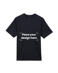 Black T-Shirt Printed with Your Personalized Design
