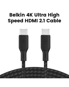 Belkin Braided USB-C to USB-C 2.0 Cable 100 W 3 m | Black | CAB014BT3MBK