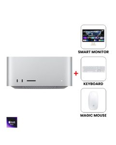Apple Mac Studio Desktop with M4 Max Chip 14-Core CPU, 32-Core GPU, 36GB RAM, 512GB SSD – Silver | MU963AB/A + LG 27" IPS Monitor (27U511SA-W) + Apple Magic Keyboard + Apple Magic Mouse