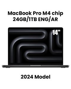 Apple 14-inch MacBook Pro: Apple M4 chip with 10-core CPU and 10-core GPU, 24GB, 1TB SSD - Space Black |MCX04AB/A