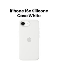 Apple iPhone 16E Silicone Case – White
