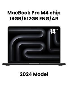 Apple 14-inch MacBook Pro: Apple M4 chip with 10-core CPU and 10-core GPU, 16GB, 512GB SSD - Space Black |MW2U3AB/A
