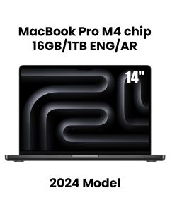 Apple 14-inch MacBook Pro: Apple M4 chip with 10-core CPU and 10-core GPU, 16GB, 1TB SSD - Space Black |MW2V3AB/A