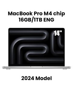 Apple 14-inch MacBook Pro: Apple M4 chip with 10-core CPU and 10-core GPU, 16GB, 1TB SSD - Silver |MW2X3ZS/A