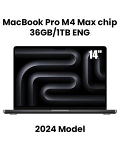 Apple 14-inch MacBook Pro: Apple M4 Max chip with 14-core CPU and 32-core GPU, 36GB, 1TB SSD - Space Black |MX2K3ZS/A