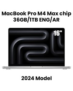 Apple 16-inch MacBook Pro: Apple M4 Max chip with 14-core CPU and 32-core GPU, 36GB, 1TB SSD - Silver |MX2V3AB/A
