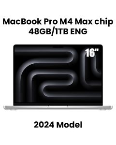 Apple 16-inch MacBook Pro: Apple M4 Max chip with 16-core CPU and 40-core GPU, 48GB, 1TB SSD - Silver |MX2W3ZS/A