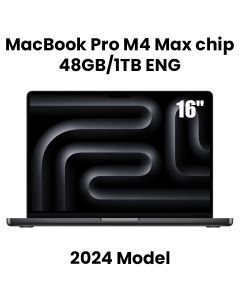 Apple 16-inch MacBook Pro: Apple M4 Max chip with 16-core CPU and 40-core GPU, 48GB, 1TB SSD - Space Black |MX313ZS/A
