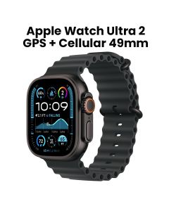Apple Watch Ultra 2 GPS + Cellular 49mm Black Titanium Case with Black Ocean Band | MX4P3QA/A