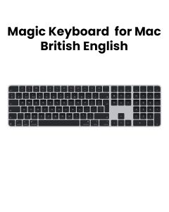 Apple Magic Keyboard with Touch ID and Numeric Keypad for Mac models with Apple silicon - British English - Black Keys |MXK83B/A