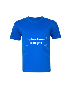 Royal Blue T-Shirt Printed with Your Personalized Design