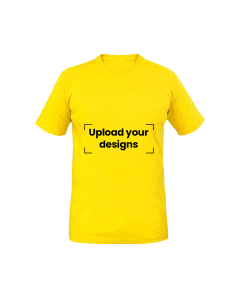 Yellow T-Shirt Printed with Your Personalized Design