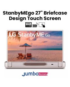 [RENTAL] LG 2023 StanbyME GO 27" Rollable Smart Touch Screen with 3hr Battery | 27LX5QKNA
