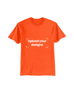 Orange T-Shirt Printed with Your Personalized Design