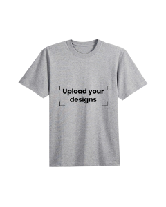 Grey T-Shirt Printed with Your Personalized Design