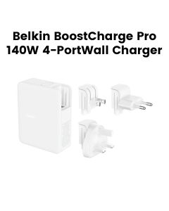 Belkin BoostCharge Pro 140 W 4-Port GaN Wall Charger | White | WCH014BTWH